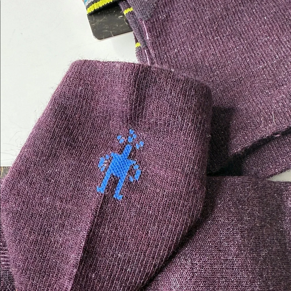Smartwool X The North Face Run Zero Cushion Wool Blend Socks Bordeaux Medium